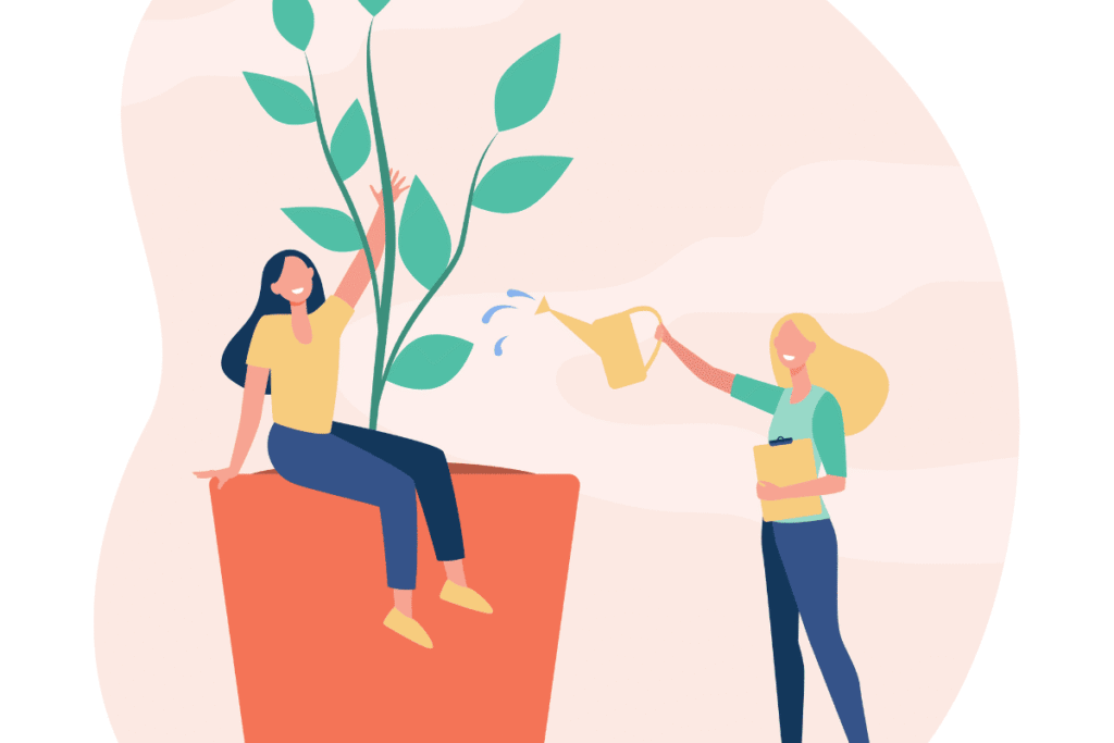Practice contentment while continuing to grow
